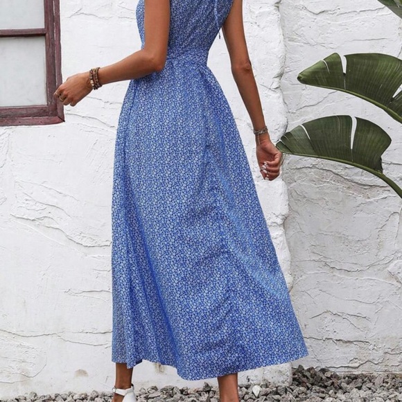 Women’s SHEIN Maxi Blue Dress size L - Picture 2 of 2